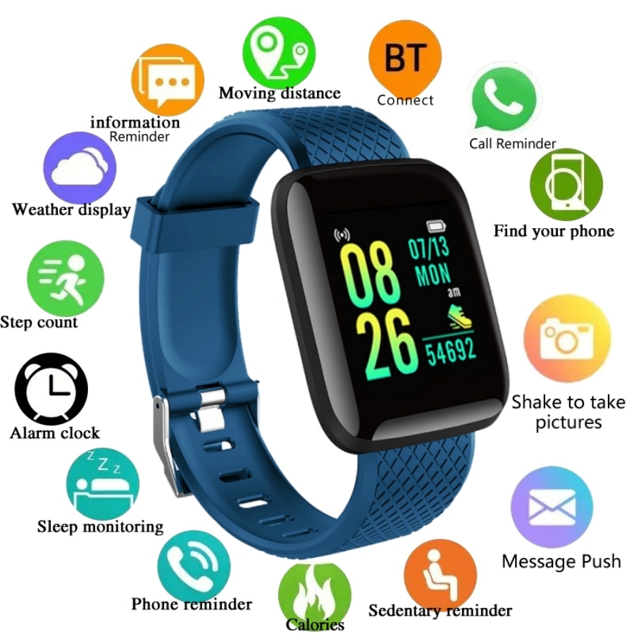 Android Smartwatch Accessories - Sport Smartwatch Fitness Bracelet Music Control