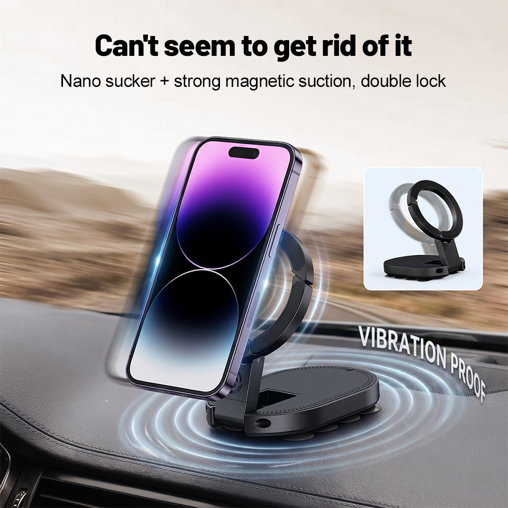 Accessories With Watch - 360° Rotation 3‑In‑1 Suction Cup Magnetic
