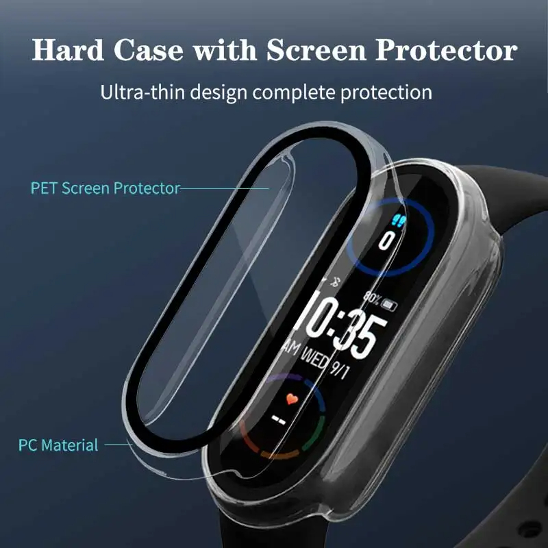 Tempered Glass+PC Case For Xia - Smartwatch Watch Accessories For Women recension och pris