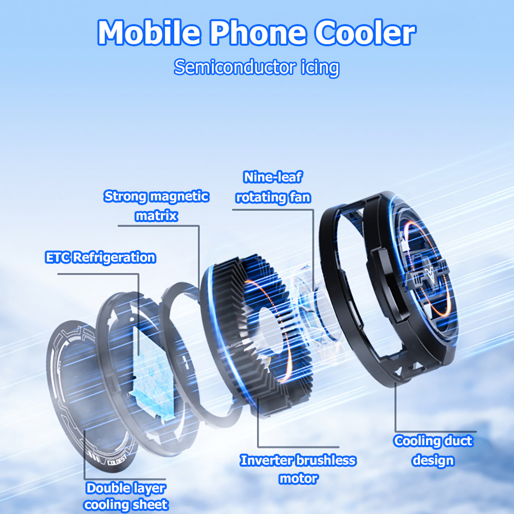 15W Magnetic Phone Cooler RGB  - Smartwatch Universal recension och pris