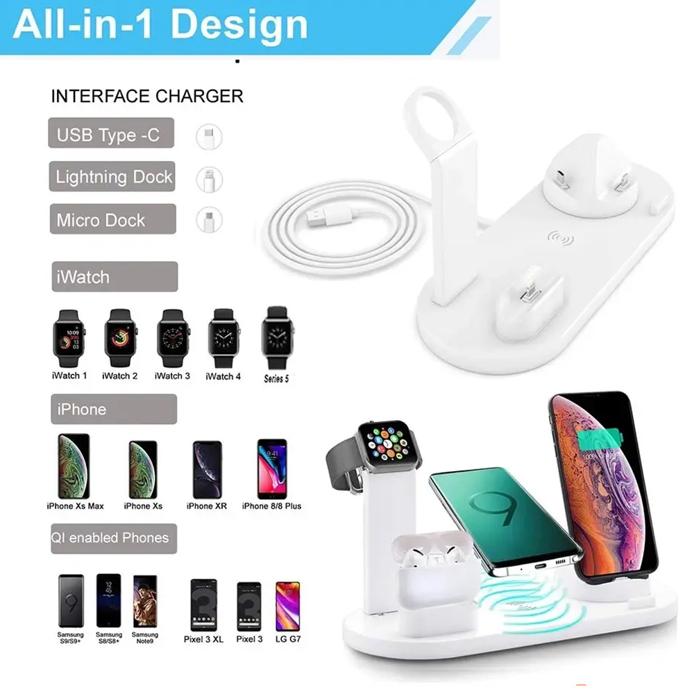 30W 7 in 1 Wireless Charger St - Wireless Charger Watch recension och pris