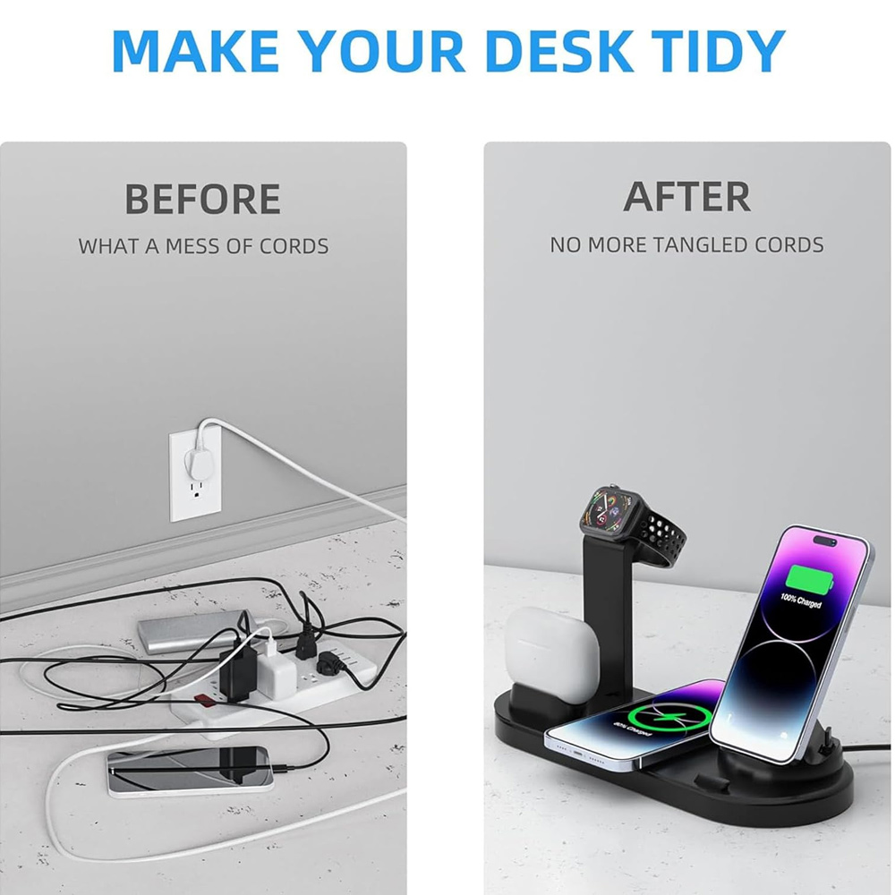 30W 7 in 1 Wireless Charger St - Wireless Charger Watch recension och pris