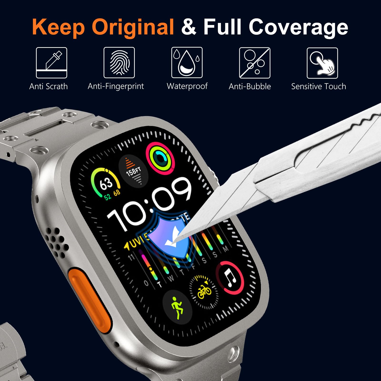 Tempered Glass for Apple Watch - Smartwatch Case recension och pris