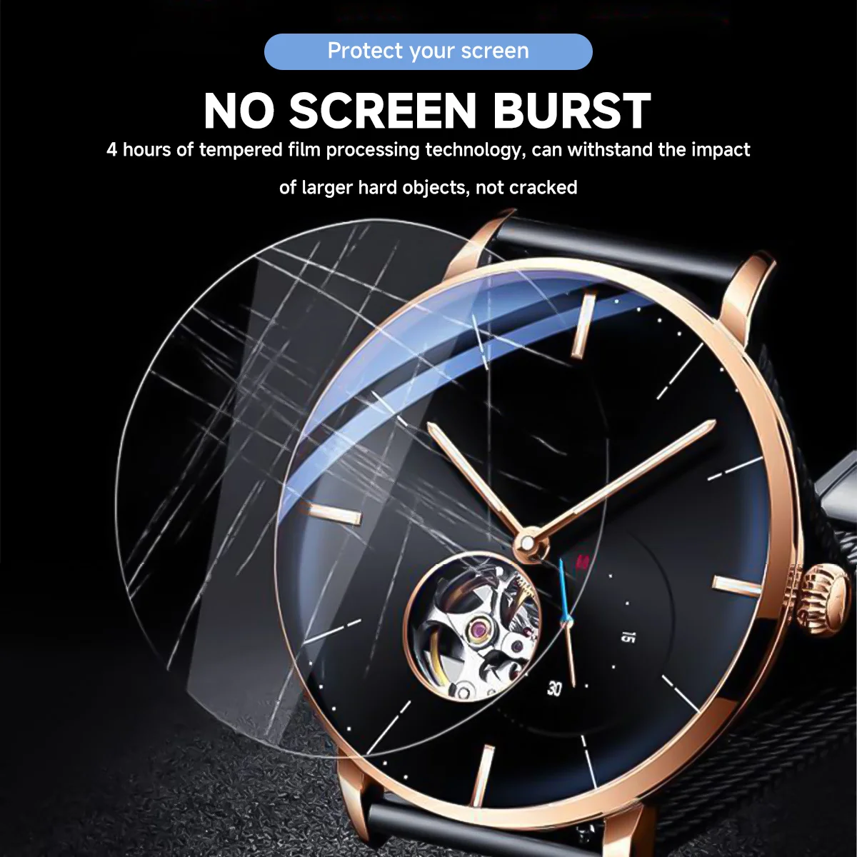 26-46mm Universal Tempered Gla - Smartwatch Universal recension och pris