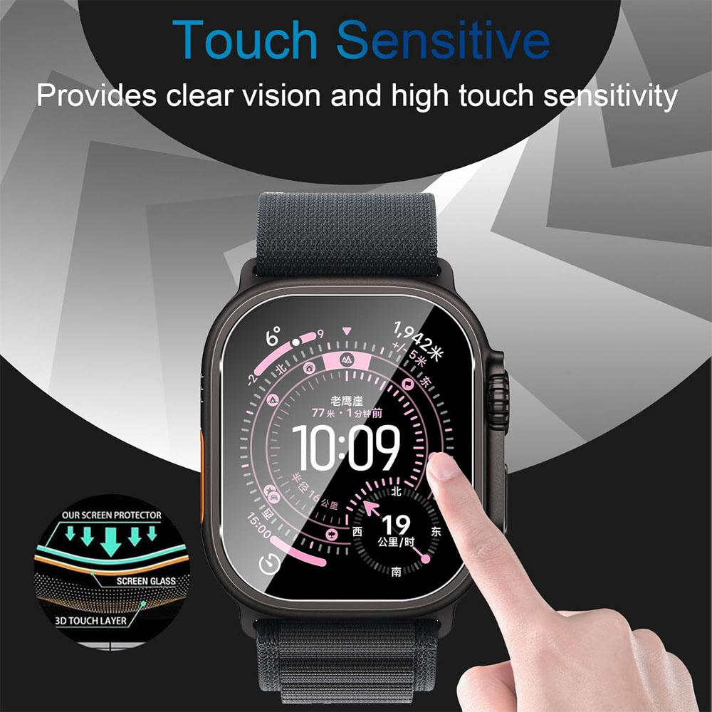 Tempered Glass For Apple Watch - Smartwatch Case recension och pris