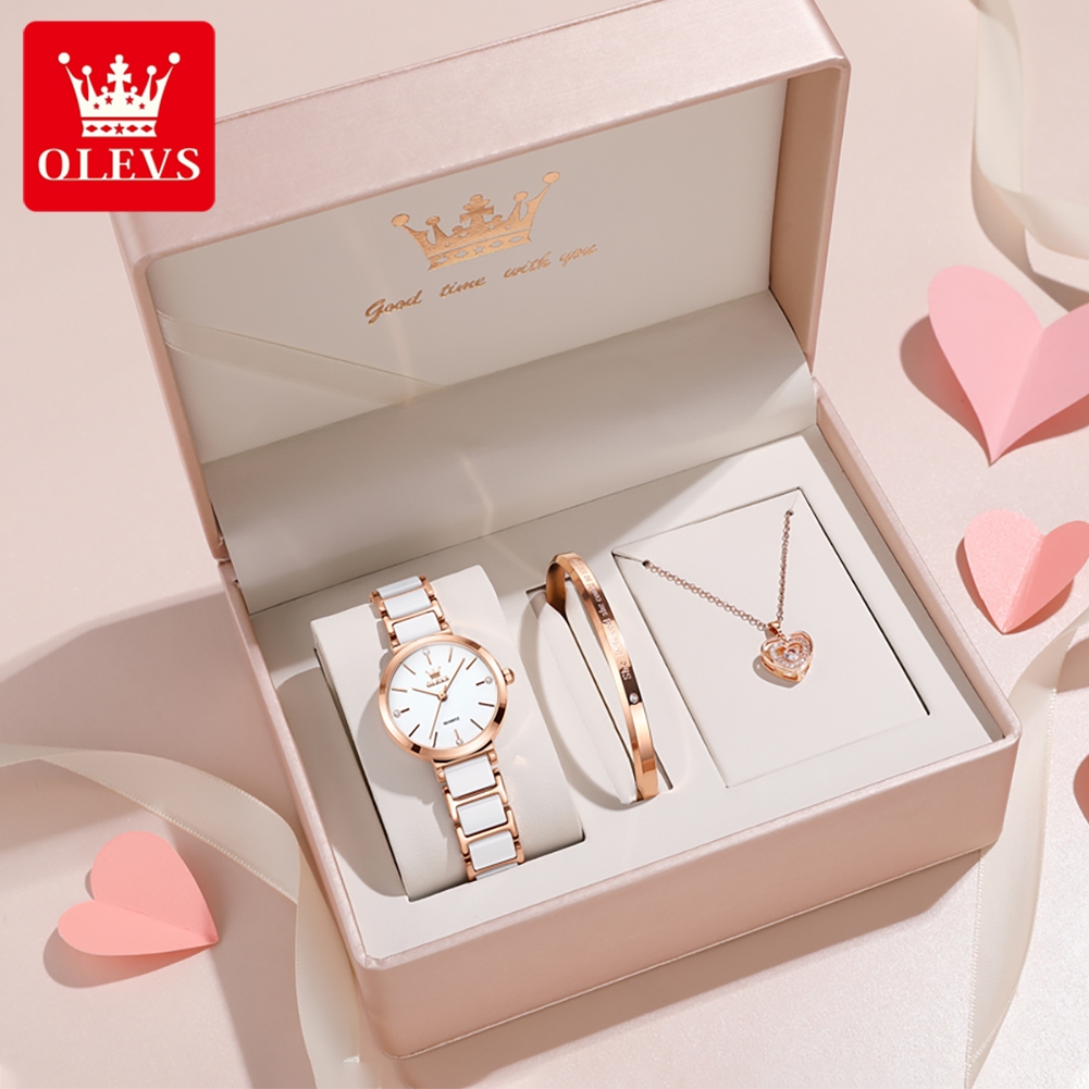 OLEVS Women Watch 5877 Luxury  - Accessories With Watch recension och pris