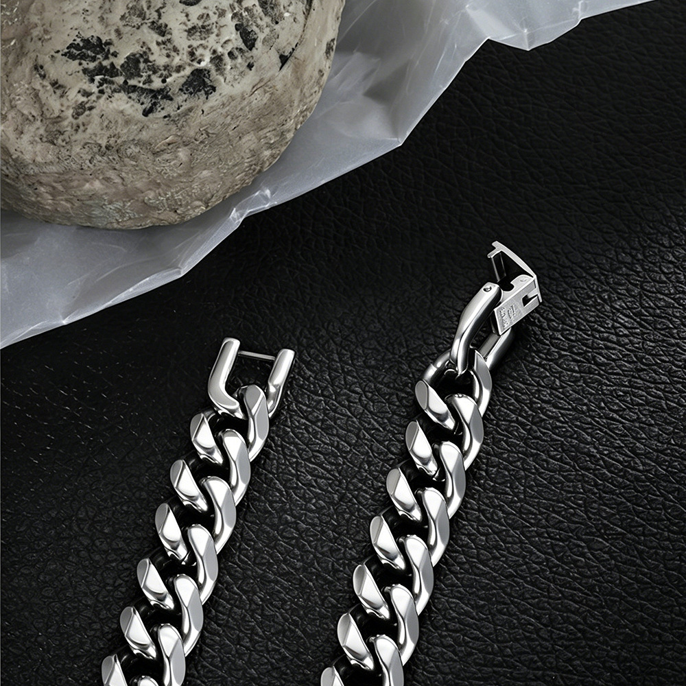 9MM-15MM Polished 316L Stainle - Ceramic Link Bracelet recension och pris