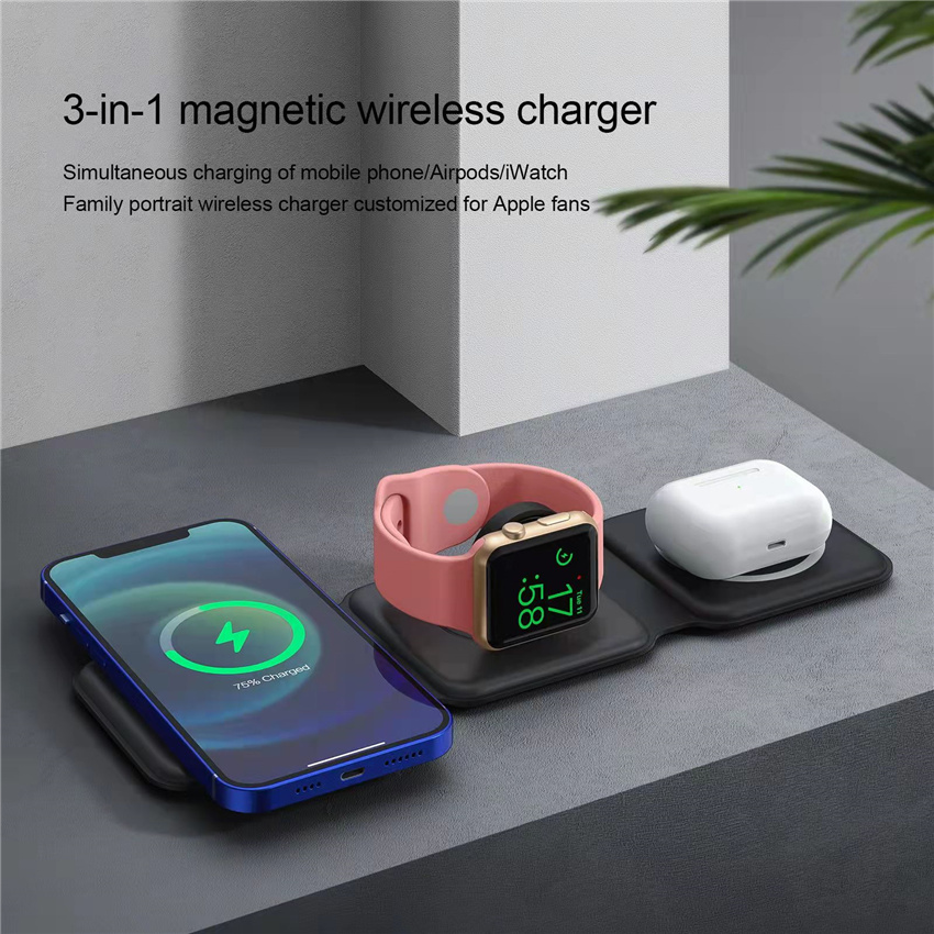New 3in1 Foldable Wireless Cha - Smartwatch X12 recension och pris