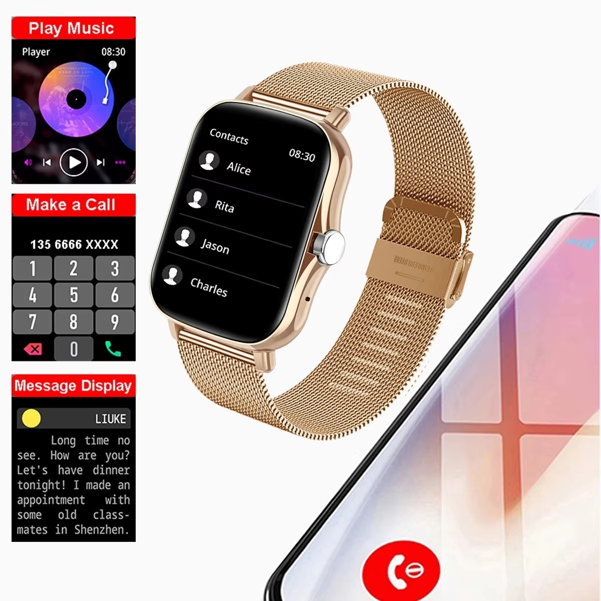 2026 New Multifunctional Smart - Android Smartwatch Accessories recension och pris