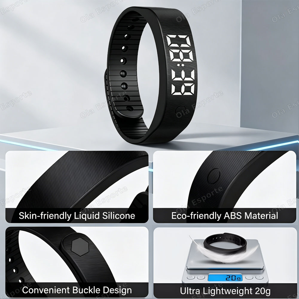 Vibrating Alarm Clock Watch He - Android Smartwatch Accessories recension och pris