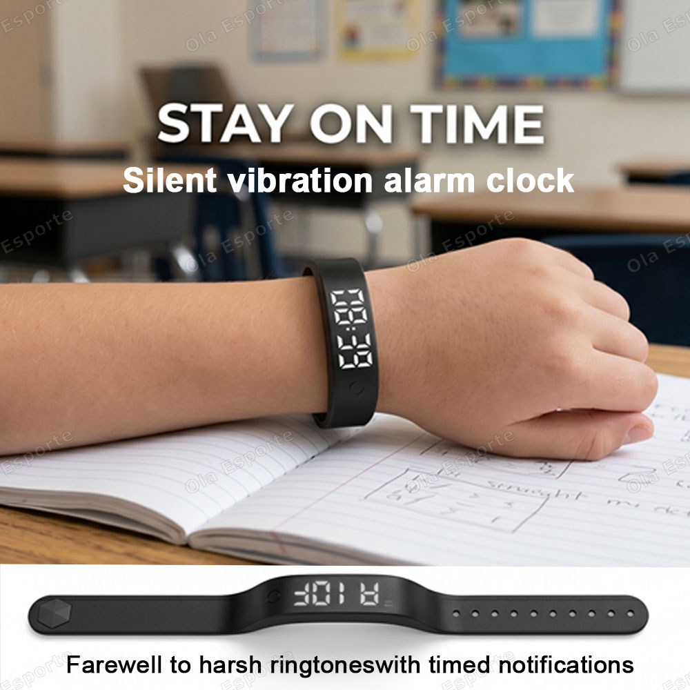 Vibrating Alarm Clock Watch He - Android Smartwatch Accessories recension och pris
