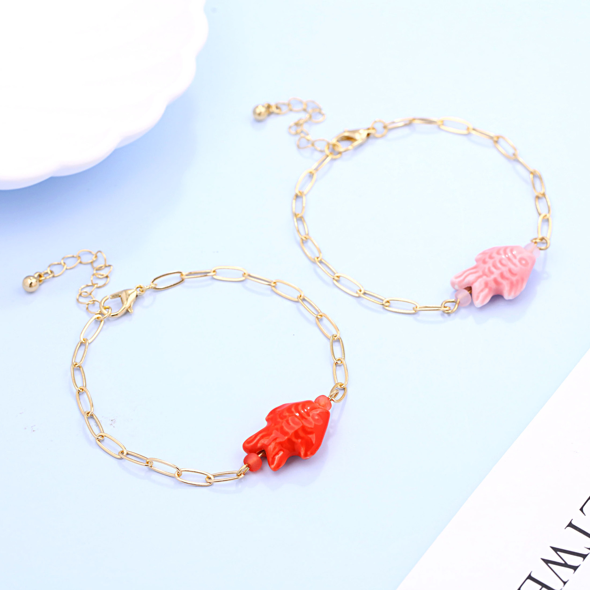 Trendy Multicolored Ceramic Fi - Ceramic Link Bracelet recension och pris