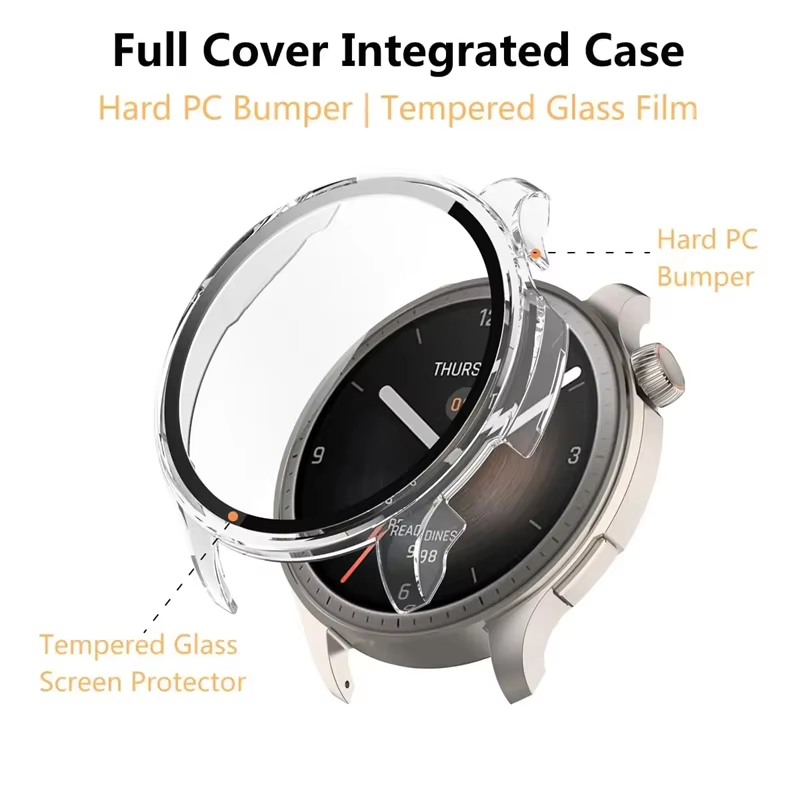 Tempered Glass Case For Amazfi - Amazfit Smartwatch Accessories recension och pris