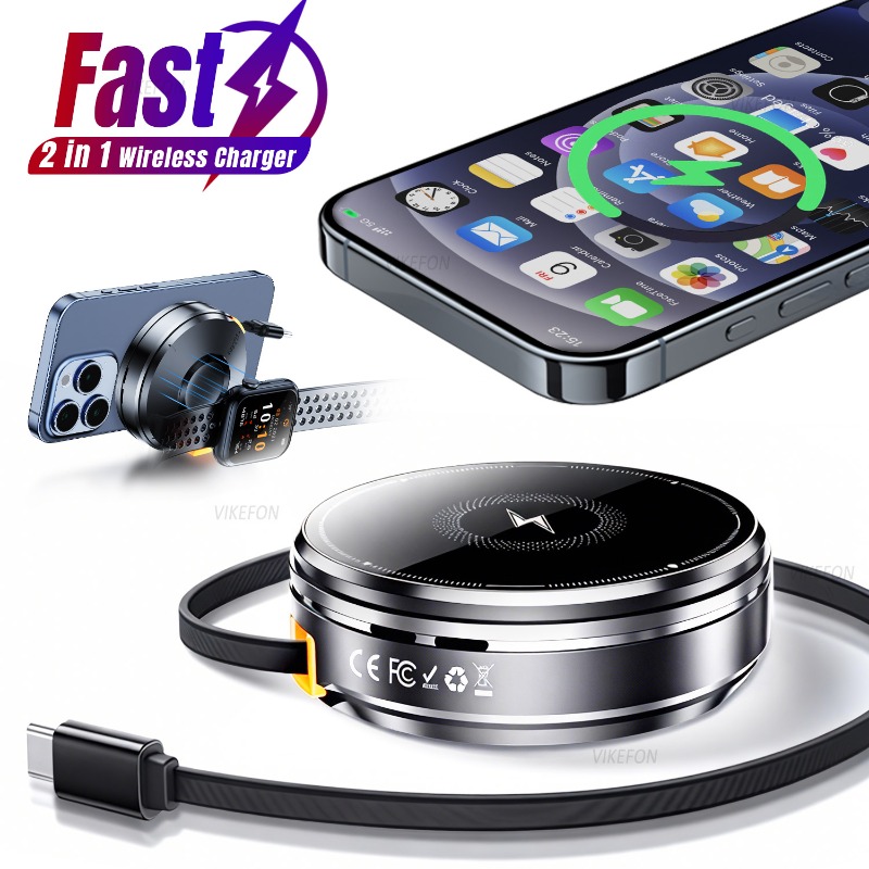 Magnetic 2 in 1 Wireless Charg - Wireless Charger Watch recension och pris