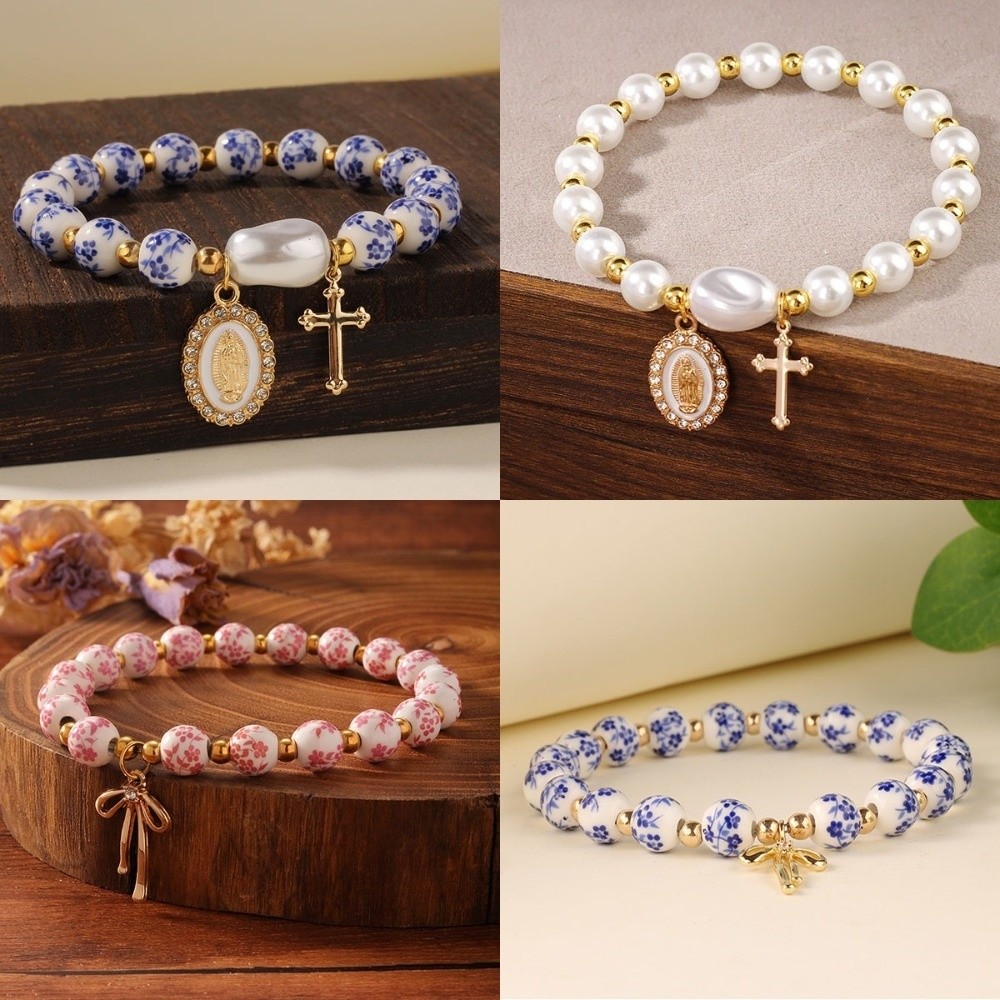 Chinese Style Blue and White P - Ceramic Link Bracelet recension och pris