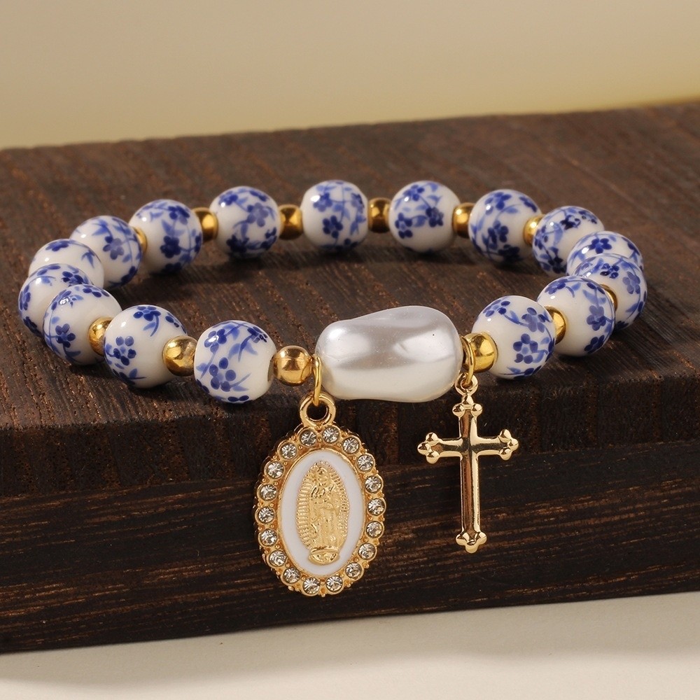 Chinese Style Blue and White P - Ceramic Link Bracelet recension och pris